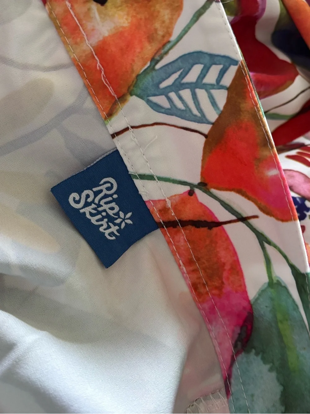 Rip Skirt Hawaii Watercolor Wildflower Adjustable Pockets Wrap Skirt XL